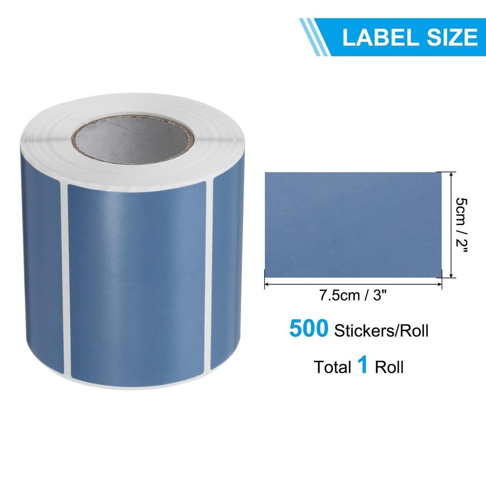 9940 Rectangular Color Coding Labels 3 x 2 Inch, 500 Pcs Rectangle Colored - Picture 2 of 7
